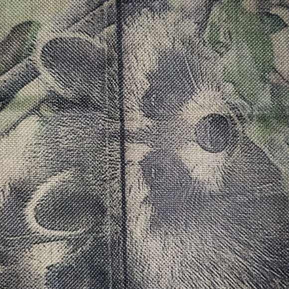 Raccoon Pillow Cover. Real Raccoon. Coon - Picture 3 of 11